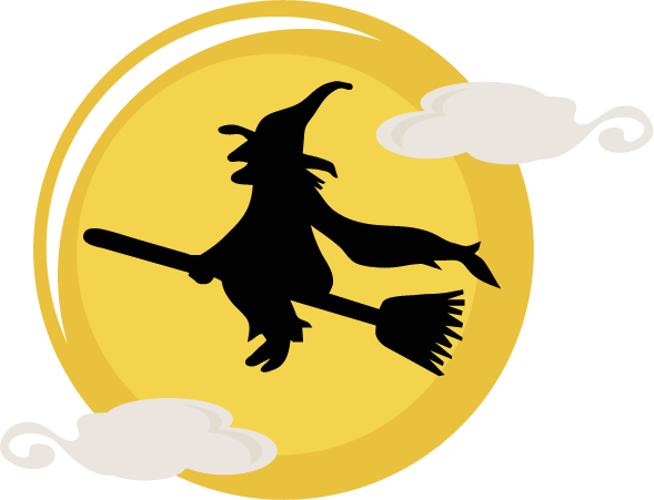 Flying Witch Svg Cut File Halloween Svg Files Cute  HD Free Download