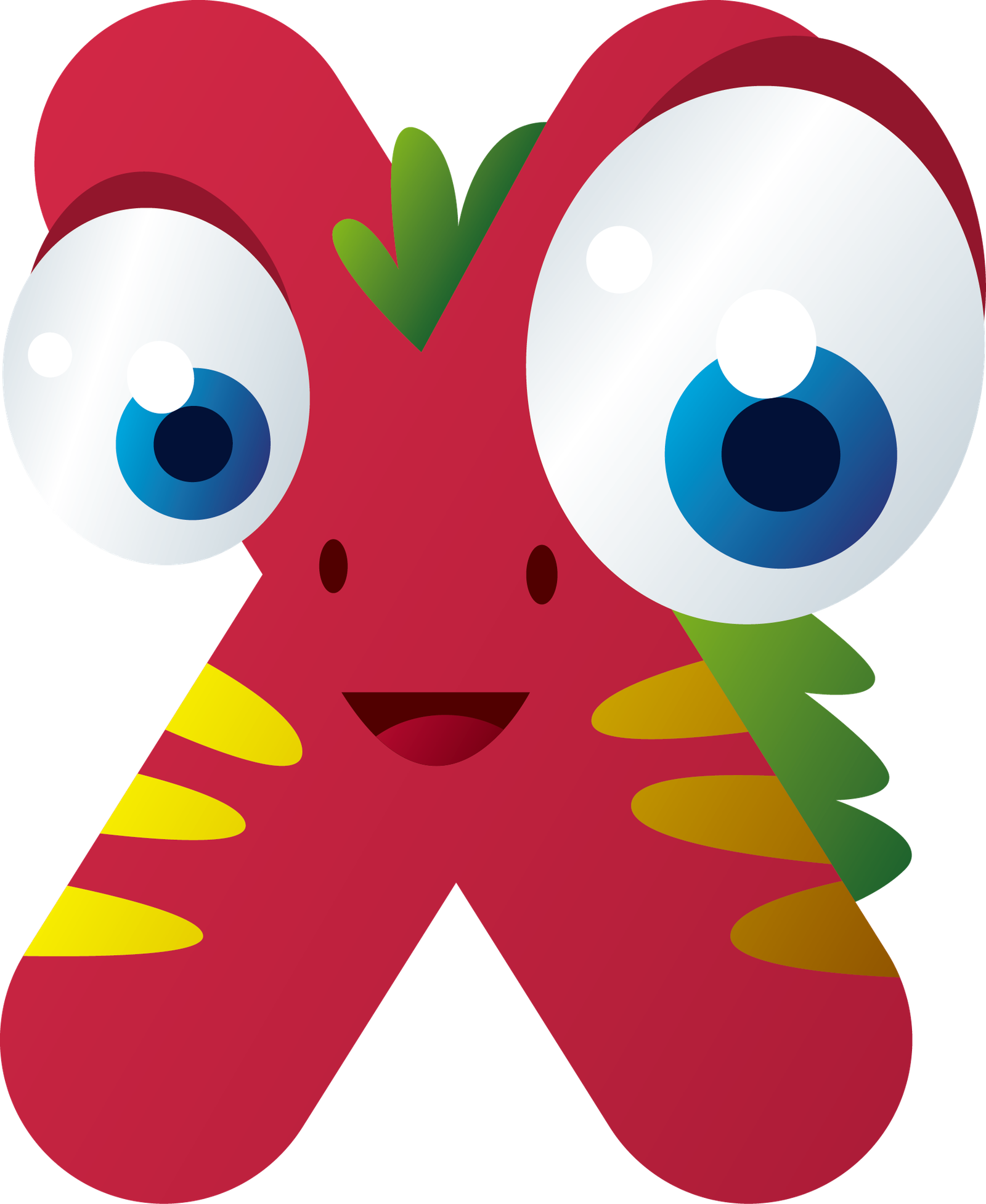 Kids X Letter PNG Eyes Comic  HD Free Download